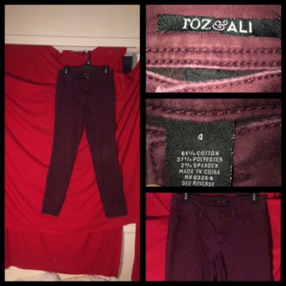 Dark purple pants